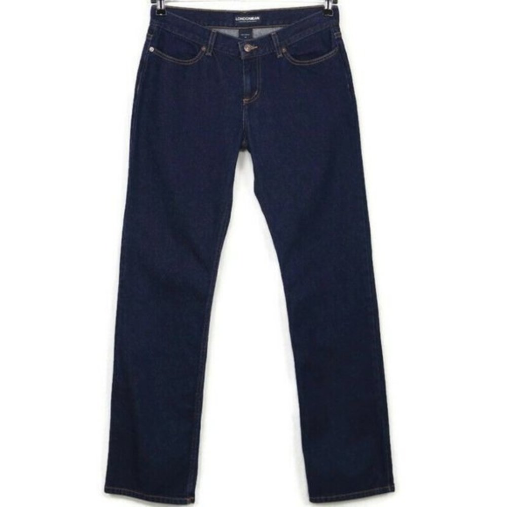 Vintage London Jean Victoria's Secret‎ Jeans Straight Leg Dark USA 10 x 33